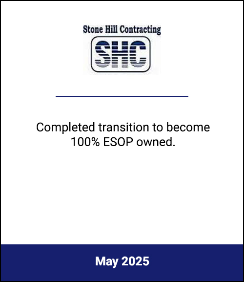 Regional Specialized Contractor Values Employee Commitment, Becomes 100% Employee-Owned