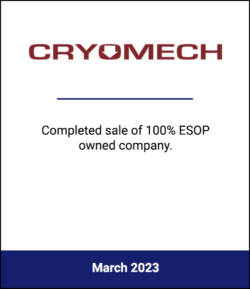 100% ESOP-Owned Manufacturer Bolsters Company Value Through Strategic Sale