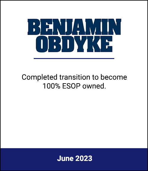 National Provider of Roof and Wall Building Solutions Becomes 100% ESOP-owned