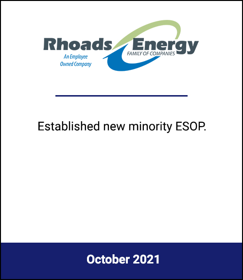 Energy Company Is Committed to Long-Term Company Success and Rewarding Employees in Establishing ESOP