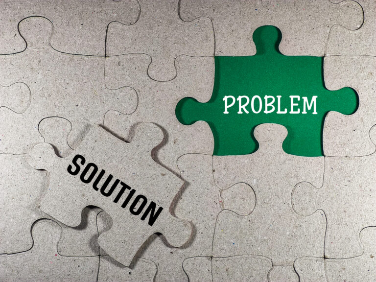 Puzzle pieces fitting together