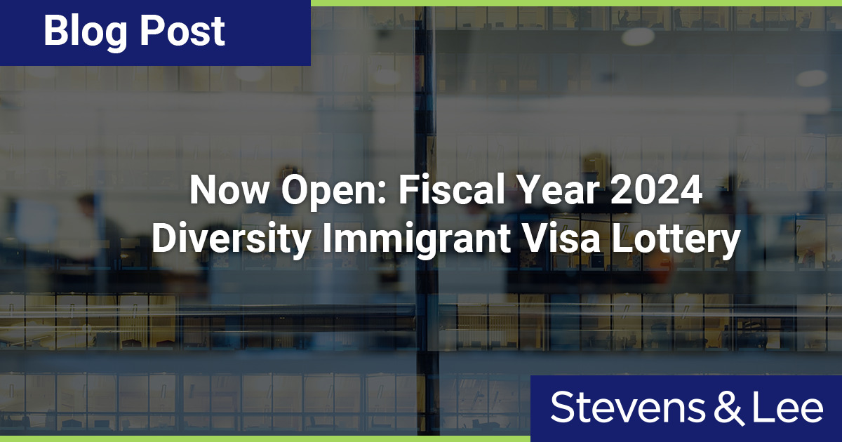Fiscal Year 2024 Diversity Immigrant Visa Lottery