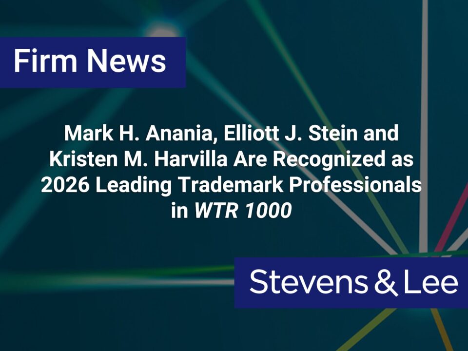 Mark H. Anania, Elliott J. Stein and Kristen M. Harvilla Are Recognized as 2026 Leading Trademark Professionals in WTR 1000